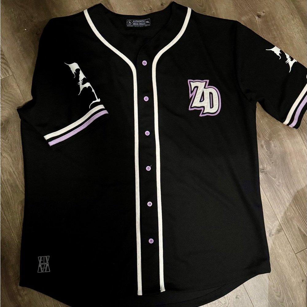 Black and Purple Baseball Jersey